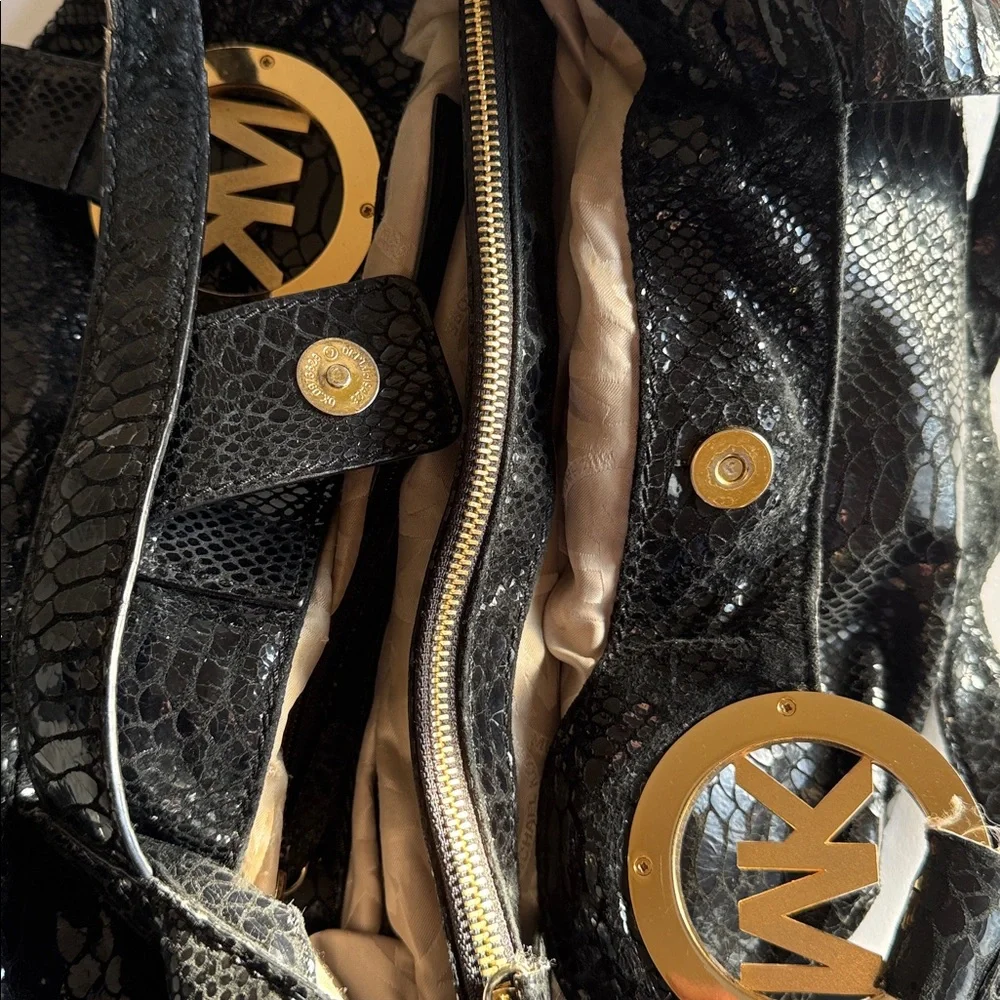 Michael Kors Black Python Handbag - Picture 11 of 11